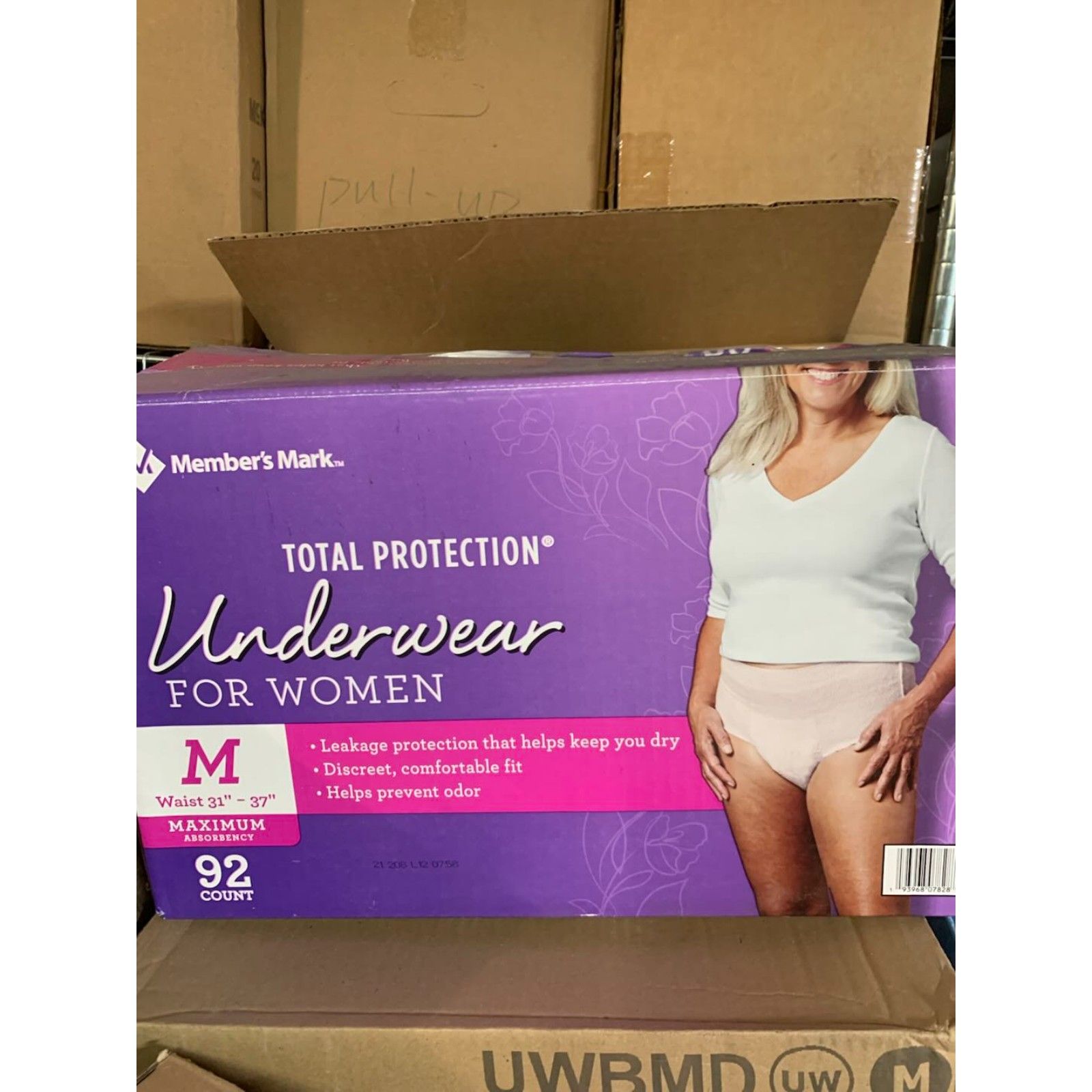 Total Protection Underwear For Women Brand New In Box Helps Prevent Odor